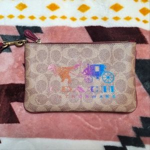 Coach Rexy Glitter Ombre Wristlet